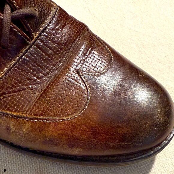 Bed Stu Brown Leather Aged Patina Wingtip Oxford Lace Up Classic Shoes main image 16
